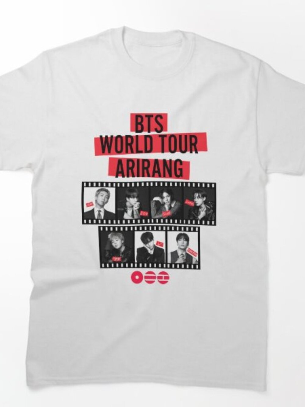 BTS ARIRANG WORLD TOUR BLACK AND WHITE Classic T-Shirt